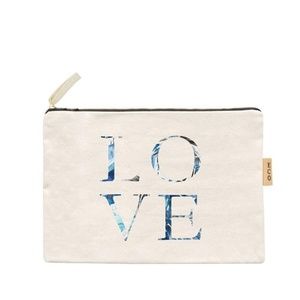 NWT LOVE Canvas pouch